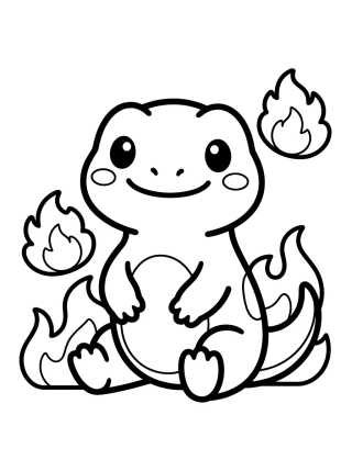 Desenho de Salamandra Bruni Tierna para colorir e imprimir grátis