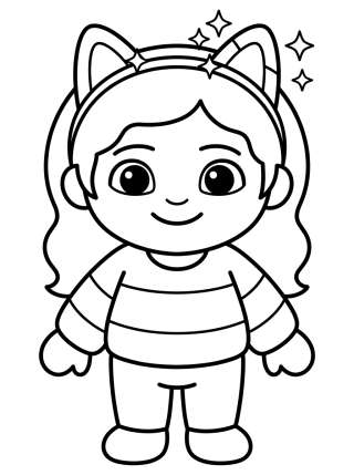 Coleção de desenhos para colorir: Gabby de La Casa de Muñecas de Gabby