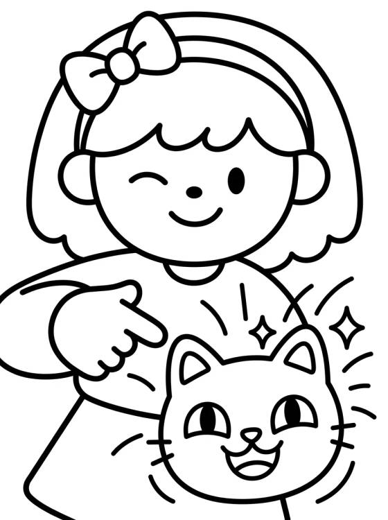 Desenho de Gabby y su Bolsa Mágica para colorir e imprimir grátis