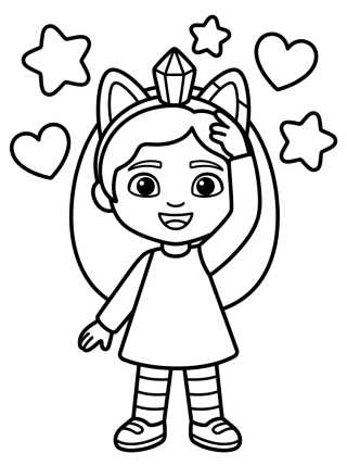 Desenho de Gabby Mágica Encogiendo para colorir e imprimir grátis