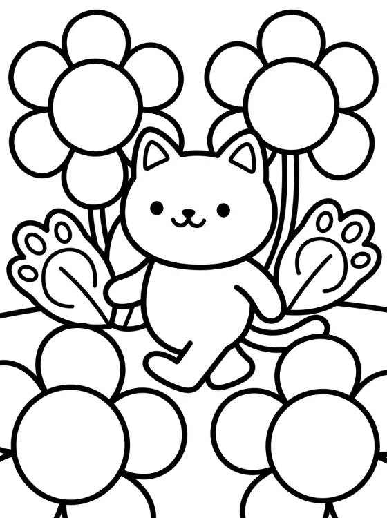 Desenho de Gabby en el Jardín de los Gatitos para colorir e imprimir grátis