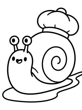 Desenho de Gary con Gorra Divertida para colorir e imprimir grátis