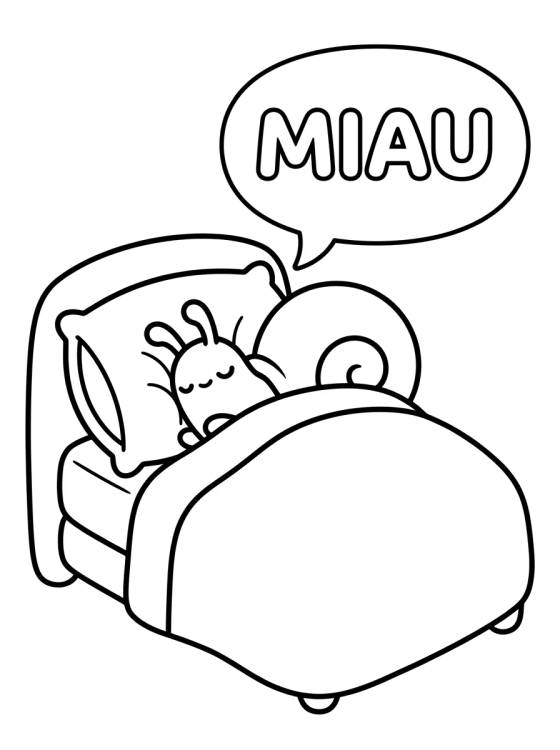 Desenho de Gary Durmiendo en su Cama para colorir e imprimir grátis