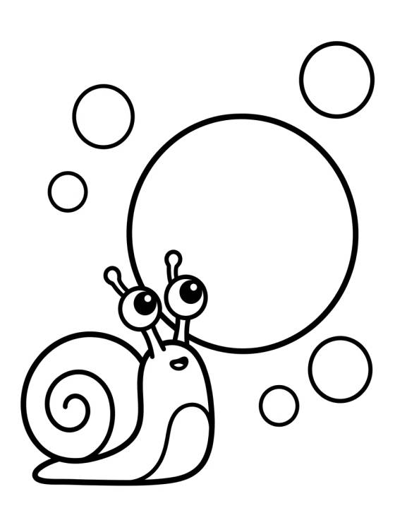 Desenho de Gary el Caracol y las Burbujas de Jabón para colorir e imprimir grátis