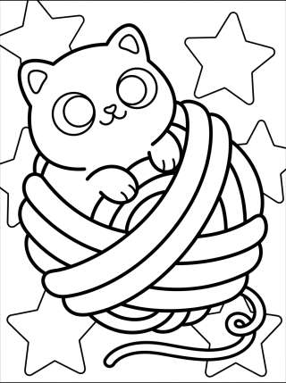 Coleção de desenhos para colorir: Gatitos Tiernos para Colorear