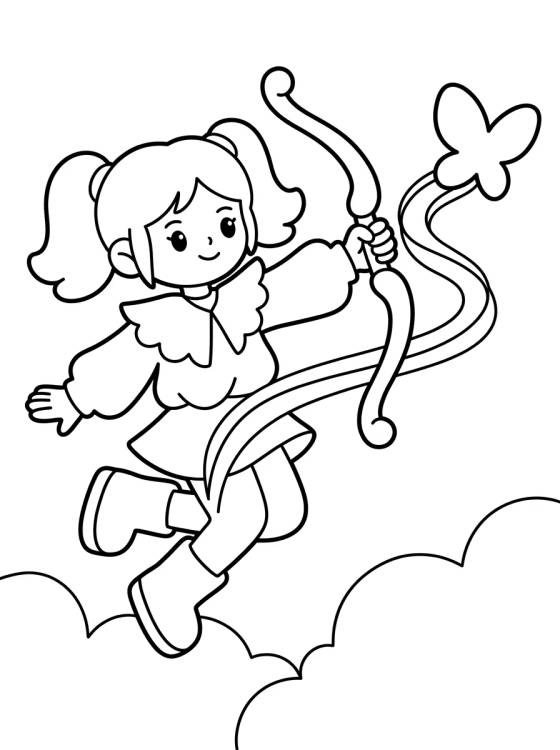 Guerrera K-Pop Saltando en Ataque Especial para colorir Desenho de Guerrera K-Pop Saltando en Ataque Especial para colorir e imprimir grátis
