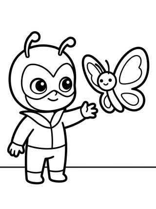 Desenho de Hawk Moth y la Mariposa Akuma para colorir e imprimir grátis