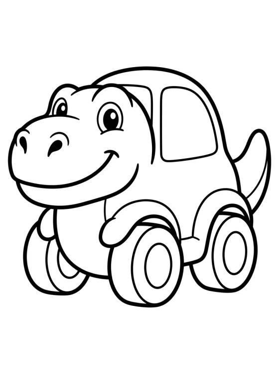 Desenho de Coche Dinosaurio Hot Wheels para colorir e imprimir grátis