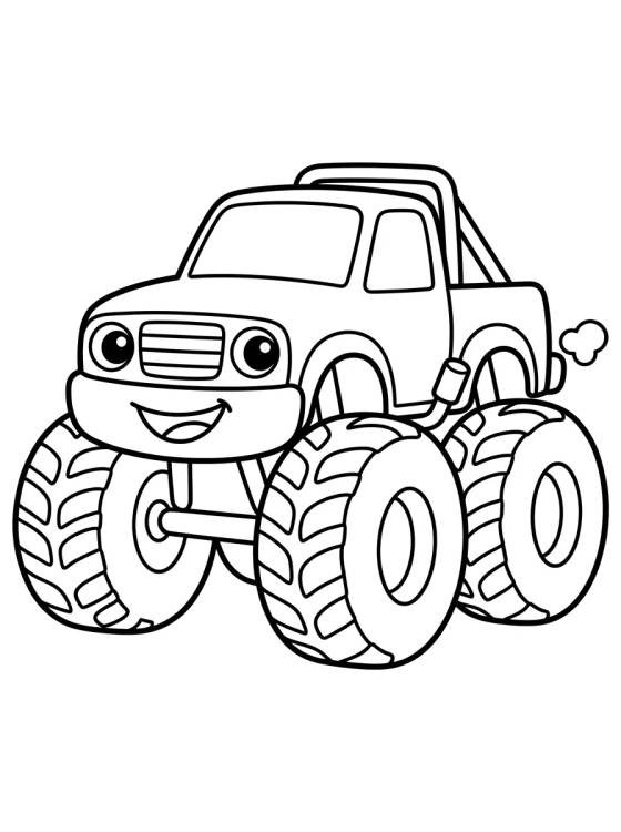 Desenho de Monster Truck Hot Wheels para Niños para colorir e imprimir grátis