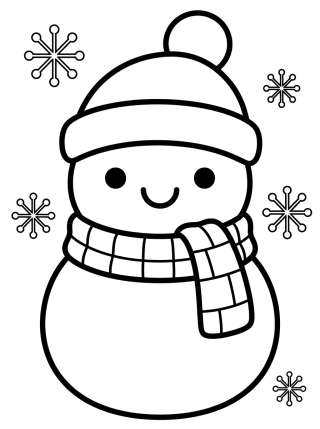 Coleção de desenhos para colorir: Dibujos de Invierno Tiernos