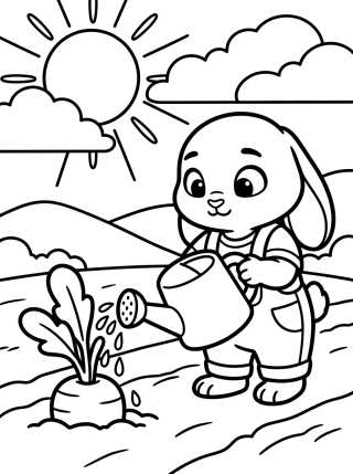 Desenho de Judy Hopps Conejita Bebé para colorir e imprimir grátis