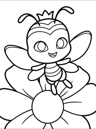 Desenho de Pollen la Kwami de la Abeja para colorir e imprimir grátis
