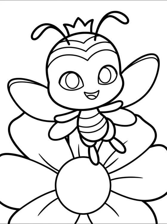 Desenho de Pollen la Kwami de la Abeja para colorir e imprimir grátis