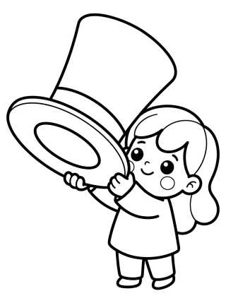 Desenho de Lila y el Sombrero de Bita para colorir e imprimir grátis