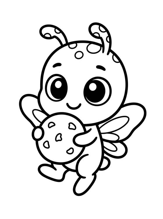 Desenho de Tikki la Kwami de la Mariquita para colorir e imprimir grátis