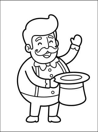 Desenho de Bita con su Sombrero Mágico para colorir e imprimir grátis