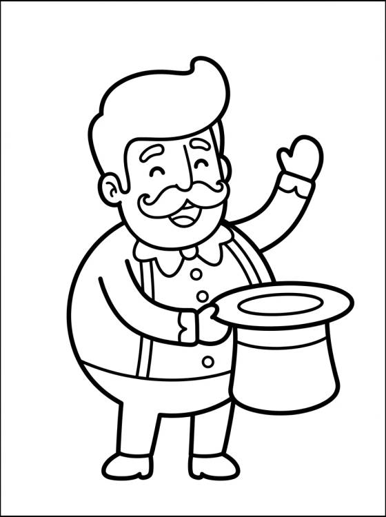 Desenho de Bita con su Sombrero Mágico para colorir e imprimir grátis