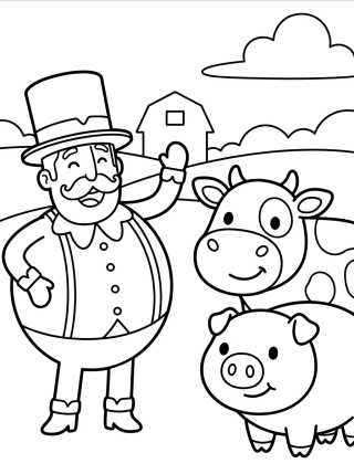 Desenho de Bita en la Granjita para colorir e imprimir grátis