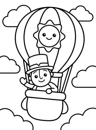 Desenho de Bita en el Globo Mágico para colorir e imprimir grátis