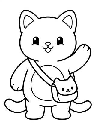 Desenho de Pandy Patas com Bolsito Tierno para colorir e imprimir grátis