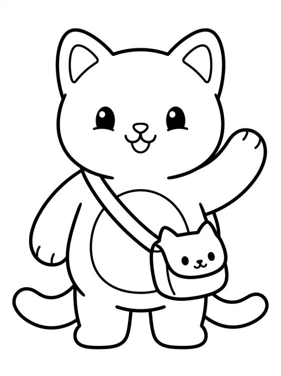 Desenho de Pandy Patas com Bolsito Tierno para colorir e imprimir grátis