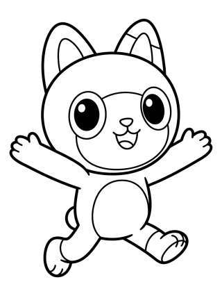 Coleção de desenhos para colorir: Pandy Patas para Colorear: La Casa de Muñecas de Gabby