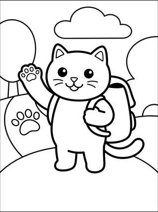 Desenho de Pandy Patas Mochilero Aventurero para colorir e imprimir grátis