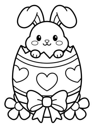 Coleção de desenhos para colorir: Pascua Kawaii para Colorear