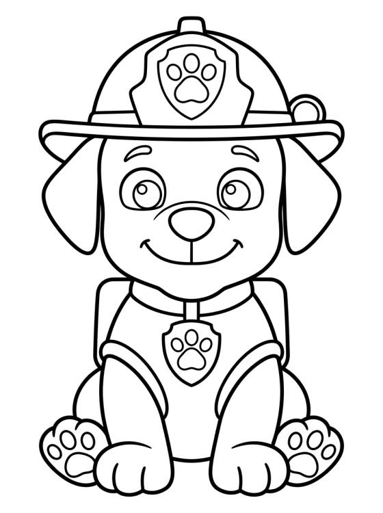 Desenho de Marshall el Perro Bombero para colorir e imprimir grátis