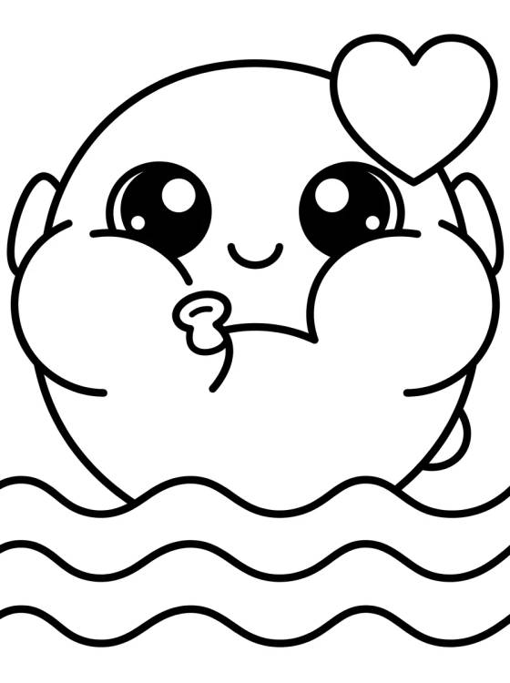 Desenho de Pez Burbuja Tierno para colorir e imprimir grátis