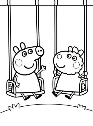 Coleção de desenhos para colorir: Peppa y sus Amigos para Colorear