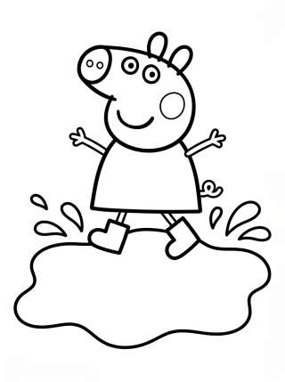 Coleção de desenhos para colorir: Peppa Pig para Colorear