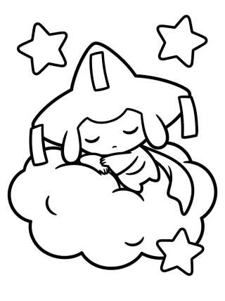 Desenho de Jirachi el Pokémon de los Deseos para colorir e imprimir grátis