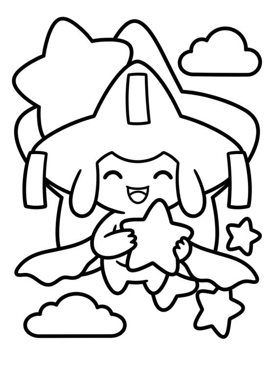 Desenho de Jirachi Cumplidor de Deseos para colorir e imprimir grátis