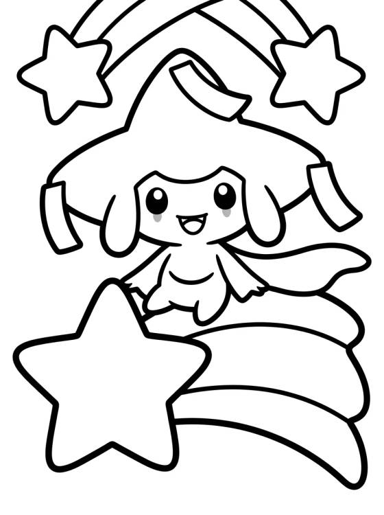 Desenho de Jirachi Realizando Deseos para colorir e imprimir grátis