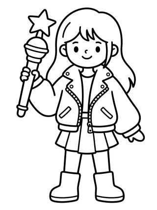 Desenho de Vestuario con Chaqueta Estilosa y Lanza para colorir e imprimir grátis