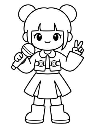 Coleção de desenhos para colorir: Ropa de Guerreras K-Pop