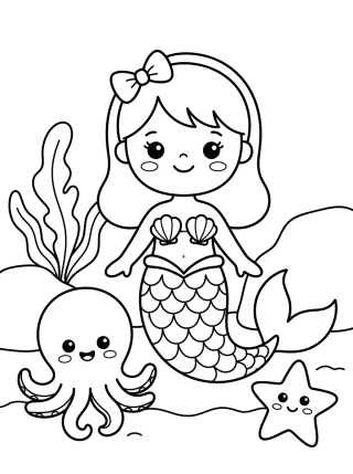 Desenho de Siregata con Amigos del Mar para colorir e imprimir grátis