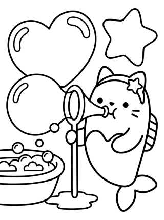 Desenho de Siregata con Burbujas de Jabón Mágicas para colorir e imprimir grátis