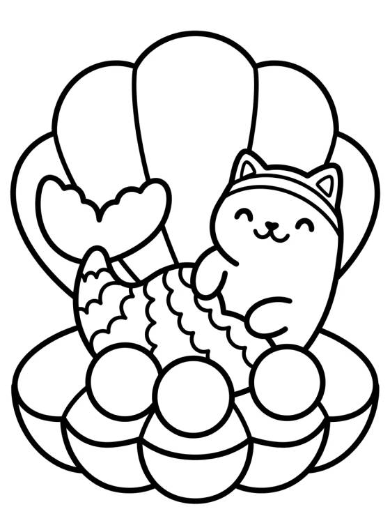 Desenho de Siregata Dentro de una Concha Gigante para colorir e imprimir grátis
