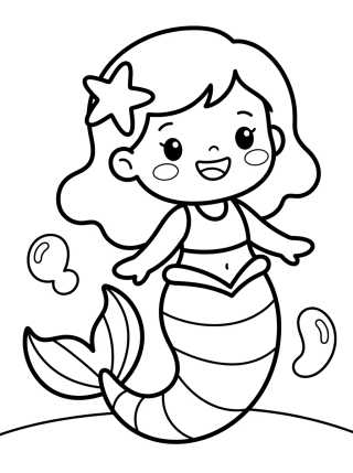 Desenho de Siregata Tierna Sonriendo para colorir e imprimir grátis