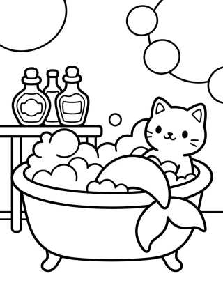 Desenho de Siregata en el Spa de la Casa Mágica para colorir e imprimir grátis