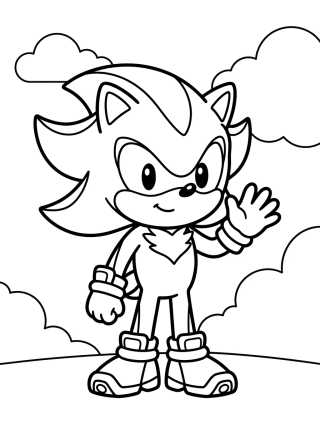 Desenho de Shadow Tierno en Estilo Chibi para colorir e imprimir grátis