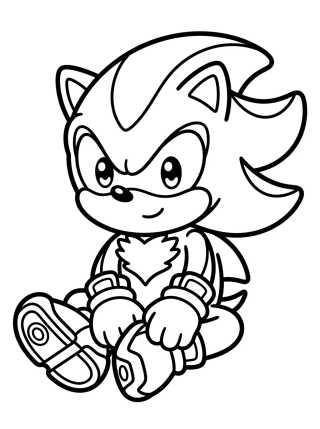 Desenho de Shadow Tierno en Estilo Kawaii para colorir e imprimir grátis