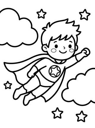 Desenho de Superniño Volador para colorir e imprimir grátis