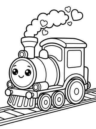 Desenho de Tren Locomotora a Vapor Tierna para colorir e imprimir grátis