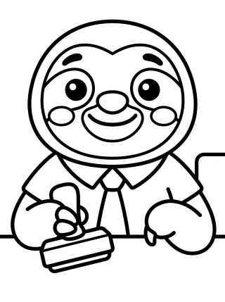 Desenho de Flash el Perezoso Tierno para colorir e imprimir grátis