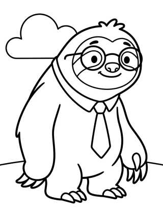 Desenho de Flash el Perezoso Tierno para colorir e imprimir grátis